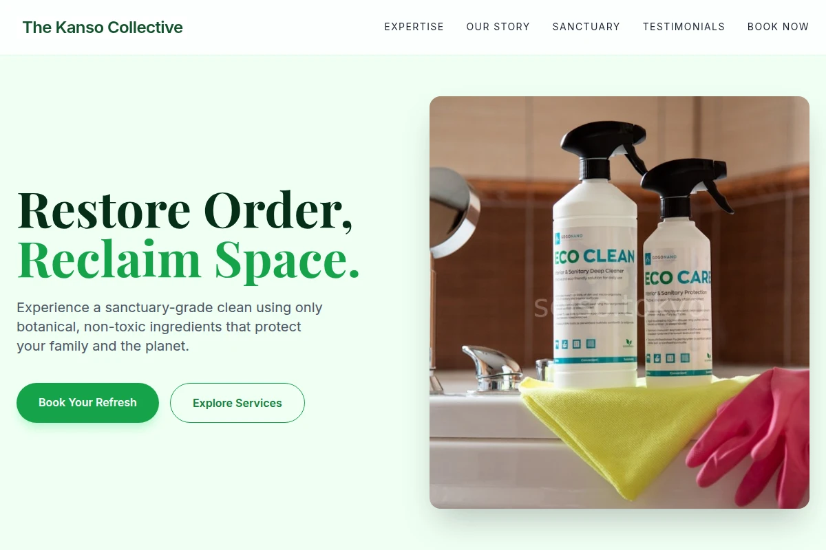 Sparkling Green Cleaning